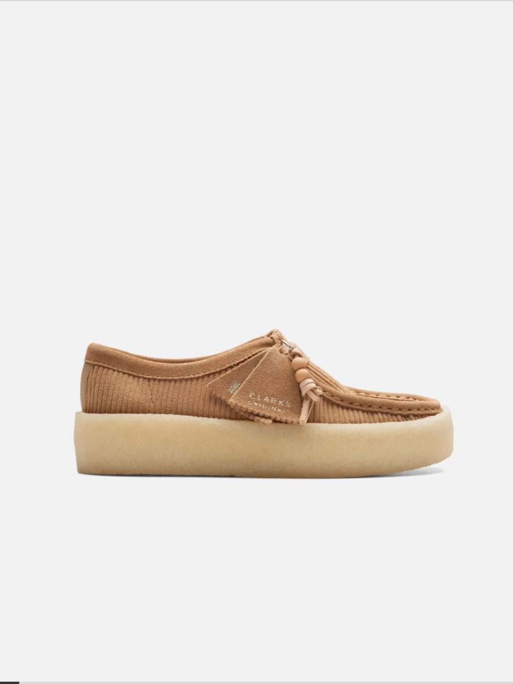 Clark’s Wallabee Cup Tan Corduroy